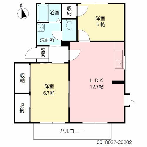 クレール新春日　Ｃ棟　＊＊C0202-2