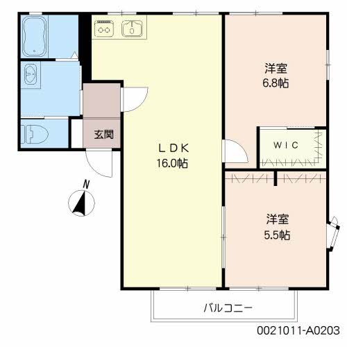Ｋフラット　Ａ棟　＊A0203-2