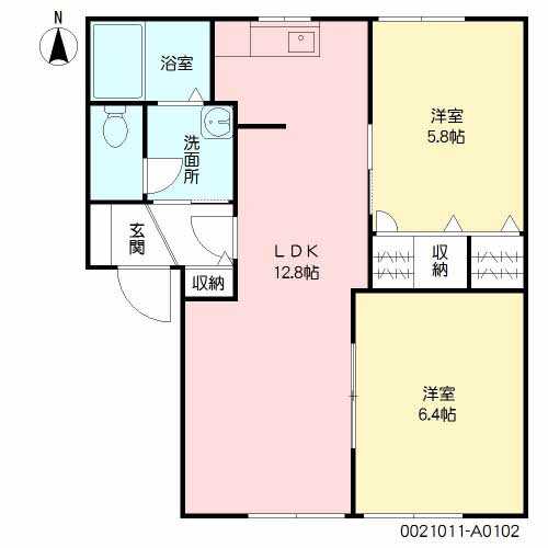 Ｋフラット　Ａ棟A0102-2