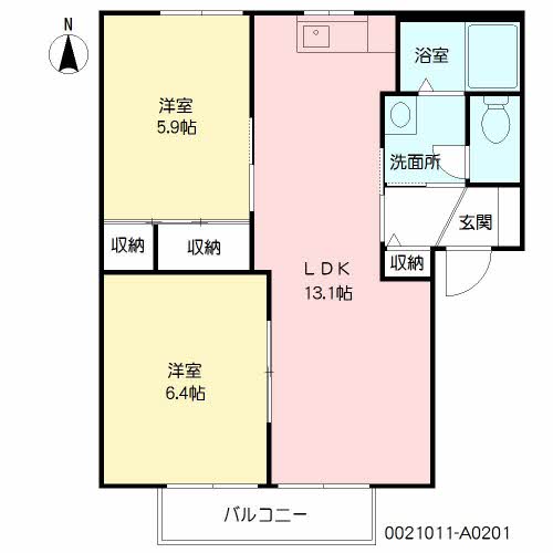 Ｋフラット　Ａ棟　＊A0201-2