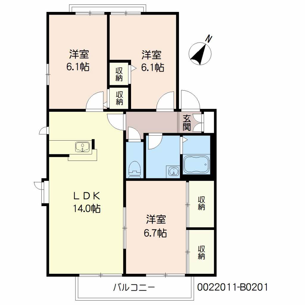 ディアス曽根　Ｂ棟　＊＊B0201-2