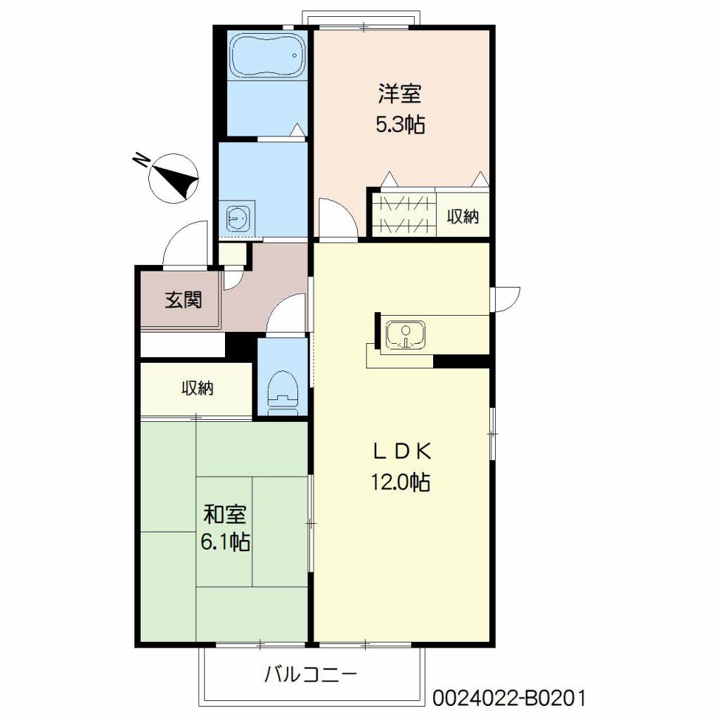 フィールドコート本城Ⅱ　Ｂ棟B0201-2