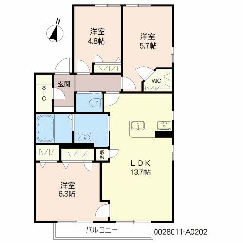グリーンビレッジ湯川　Ａ棟A0202-2