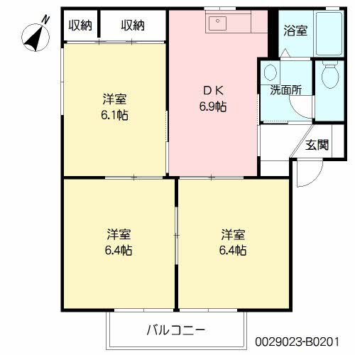 ディアスミチ　Ｂ棟　＊＊B0201-2