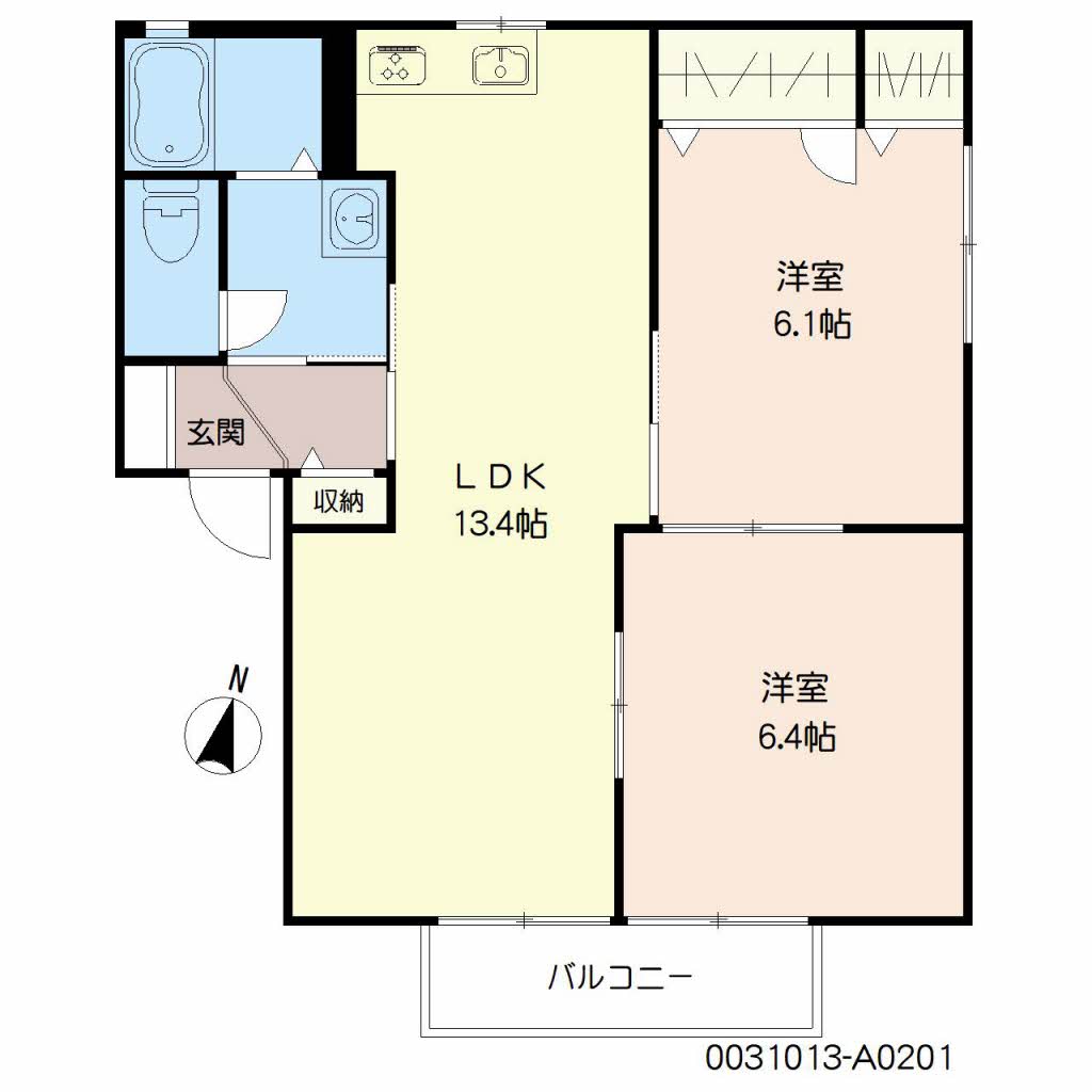 ディアス南の前　Ａ棟 A0201号-16