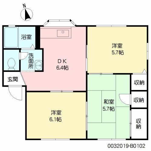 サンバレー　Ｂ棟 B0102号-2