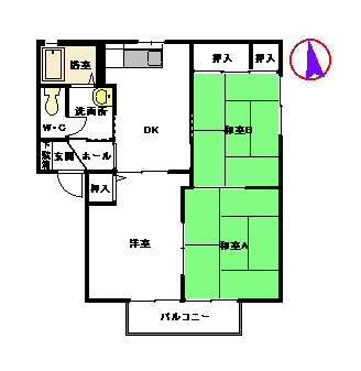 アローフィールド甘木　Ｅ棟E0202-2