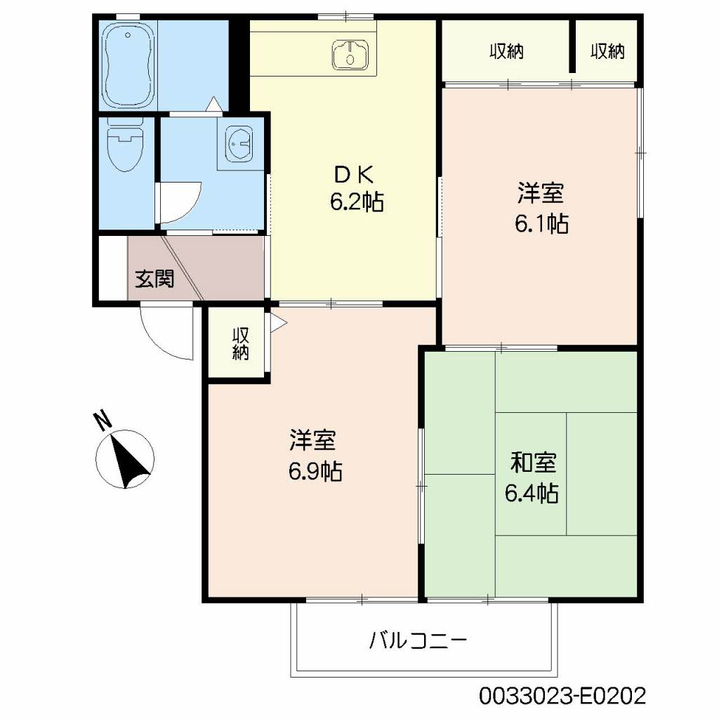 アローフィールド甘木　Ｅ棟E0202-2