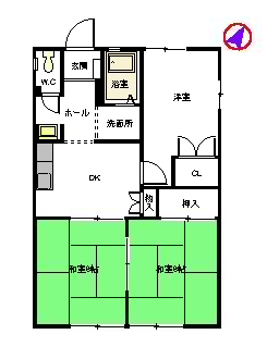 ドミール谷口　Ｂ棟　＊＊ B0101号-16