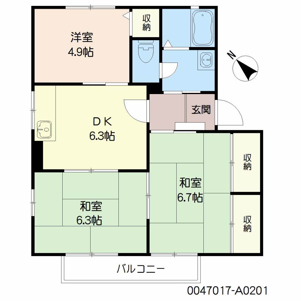フレグランス英　Ａ棟　＊＊A0201-2