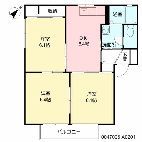 アーバンハイツ　Ａ棟　＊＊＃ A0201号-16