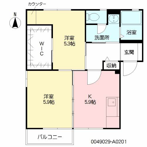 フローリッシュ・サザン　Ａ棟　＊A0201-2