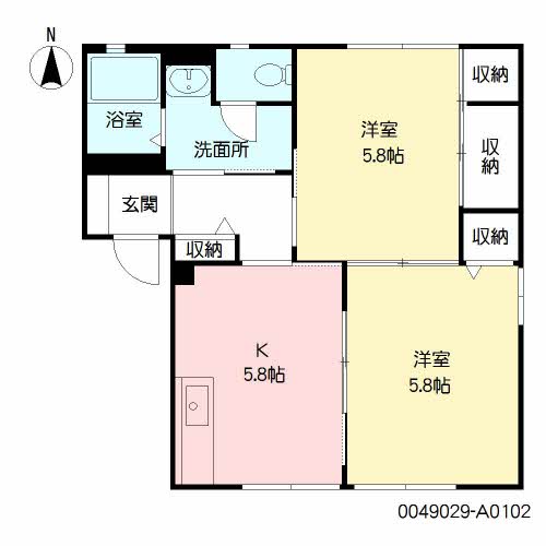 フローリッシュ・サザン　Ａ棟　＊ A0102号-14
