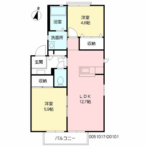 美し浜　Ｄ棟　＊ D0101号-16