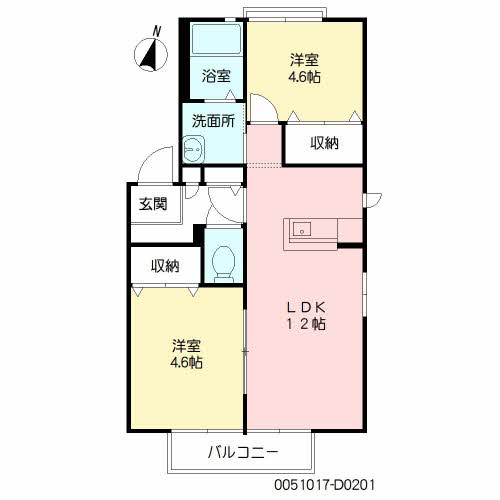 美し浜　Ｄ棟　＊＊D0201-2