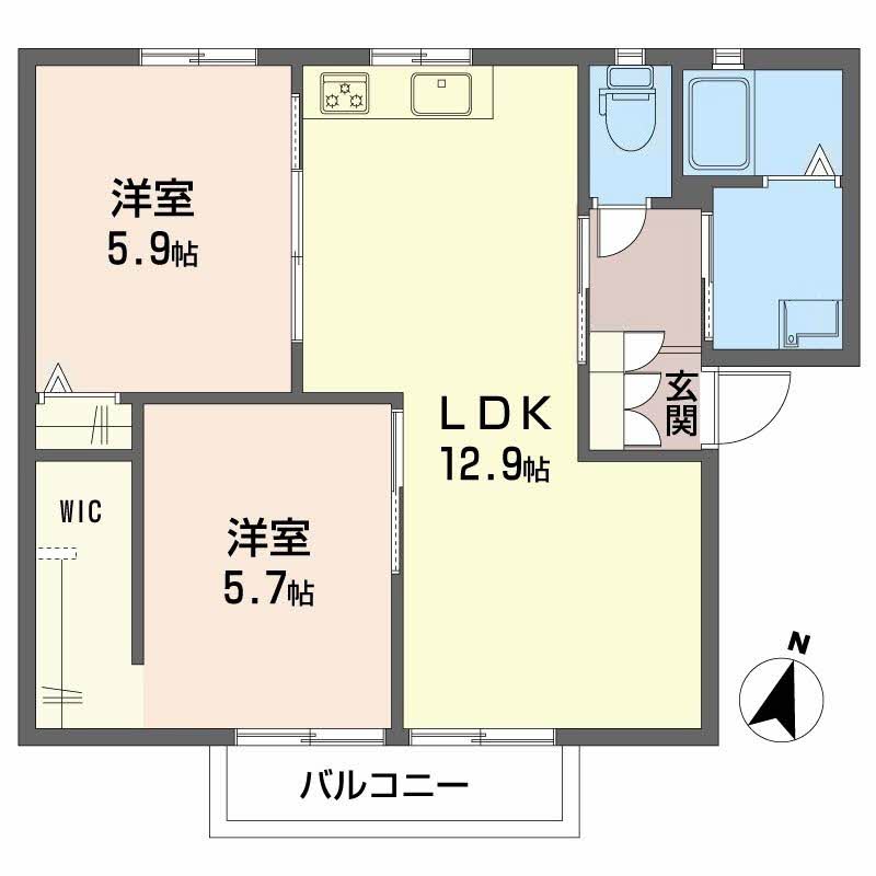 ストロベリーⅡ　Ａ棟　＊＊A0201-2