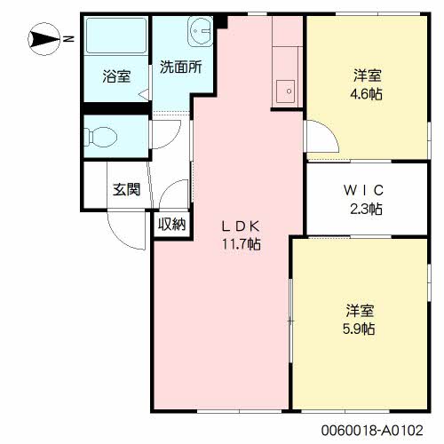 プラムハイツ　壱番館　＊A0102-2