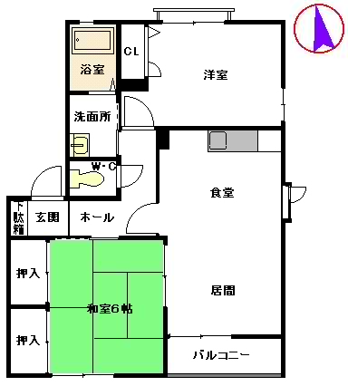 グリーンパーク’９６　Ｄ棟　＊ D0201号-2