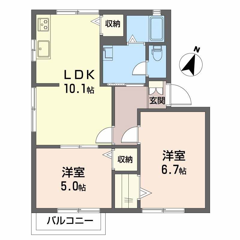 フレグランス吉田　Ｂ棟　＊ B0202号-16