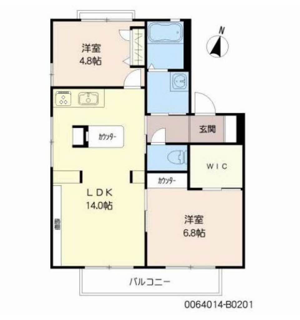 ドミール・ド・エル　Ｂ棟　＊＊B0201-2