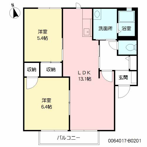 パークサイド田島　Ⅱ棟　＊＊B0201-2