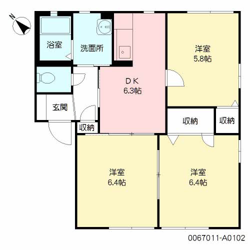 アメニティ２１　Ａ棟　＊＊A0102-2