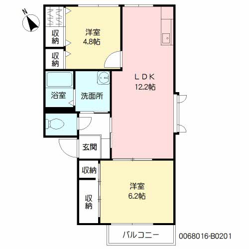 メゾン・ＴＯＭＯ　Ｂ棟B0201-2