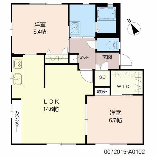 ディアス平野 A棟 ** A0102号-16