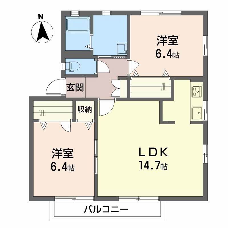 ディアス平野　Ａ棟　＊＊A0201-2