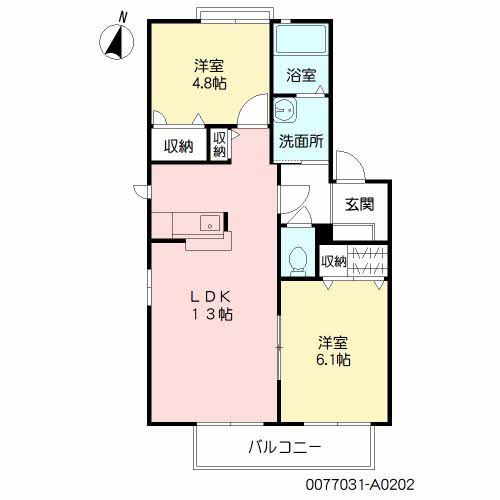 リジェール尾倉パートⅡ　Ａ棟　＊A0202-2