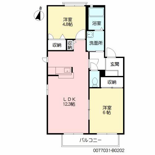 リジェール尾倉パートⅡ　Ｂ棟　＊ B0202号-16