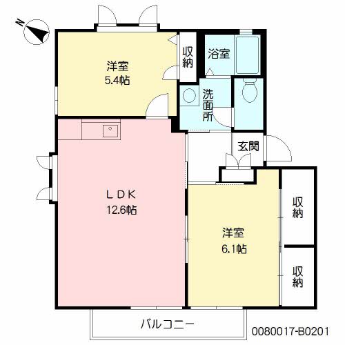 サニーパル　Ｂ棟　＊＊ B0201号-12