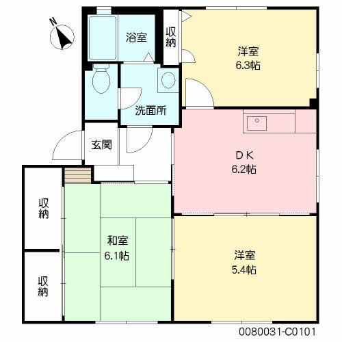 パットターンヒルズⅡ　Ｃ棟 C0101号-16
