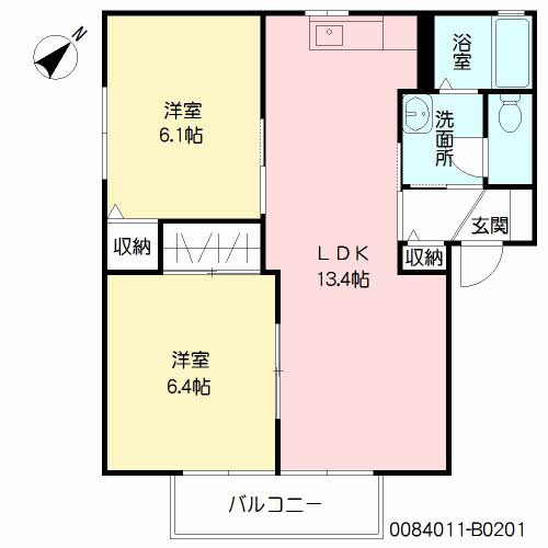 インフィオーレ芦田　Ｂ棟　＊＊B0201-2