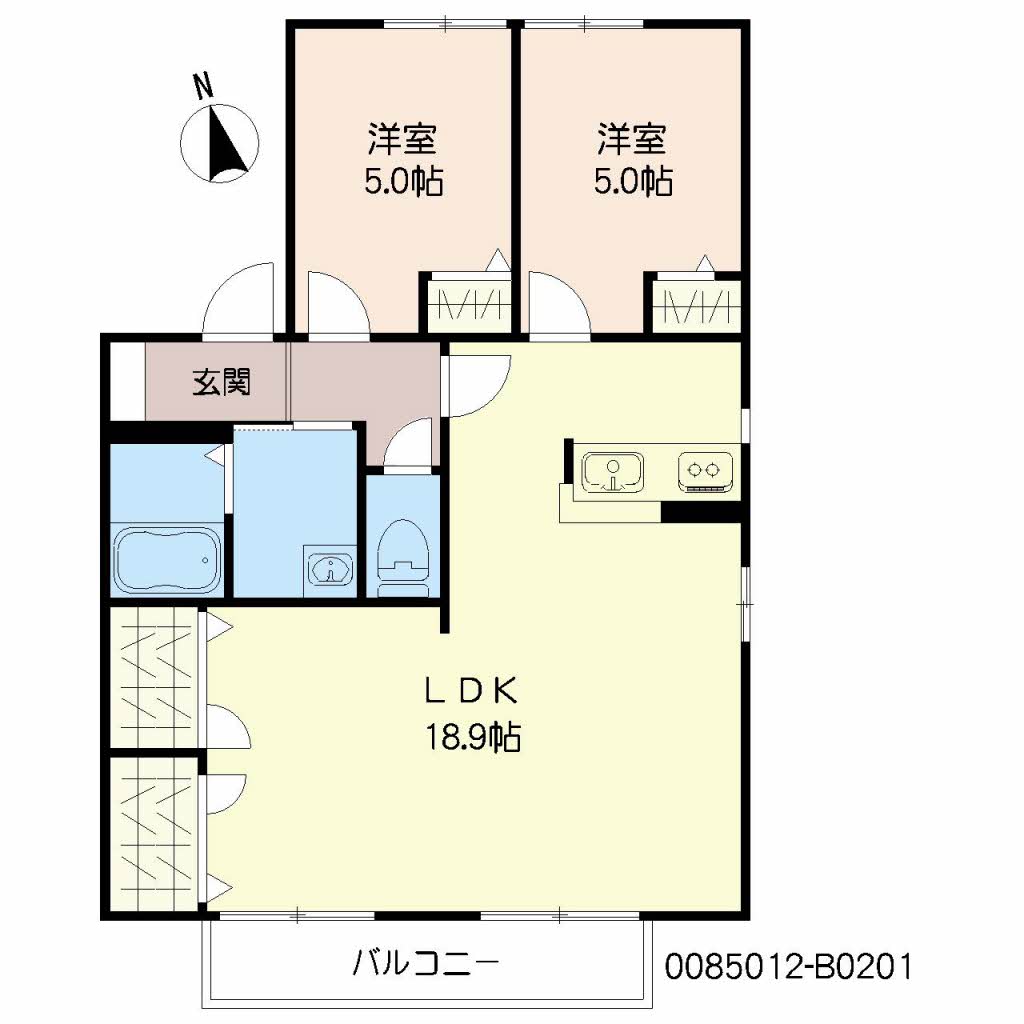 アン　ファミール　Ｂ棟　＊♯B0201-5
