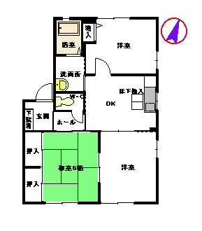 ハイラーク甘木 F棟 ** F0101号-16