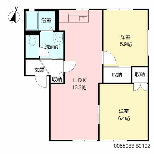 ハイラーク甘木　Ｂ棟B0102-2