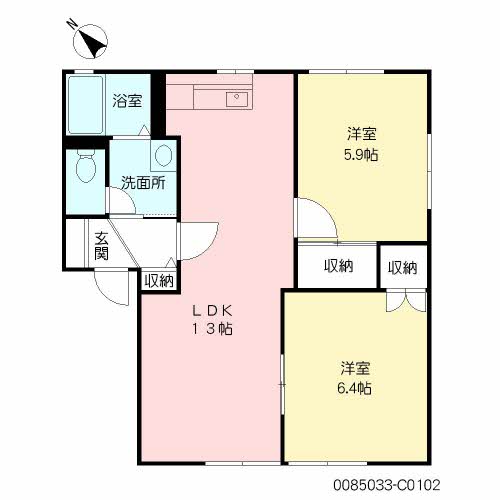 ハイラーク甘木　Ｃ棟C0102-2