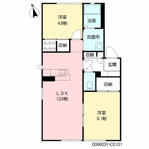 シャルム・Ｋ　Ｃ棟　＊＊C0101-2