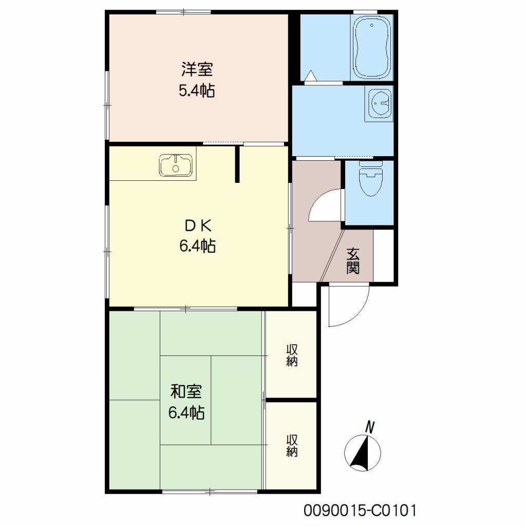 フレグランス大久保　Ｃ棟　＊＊C0101-2