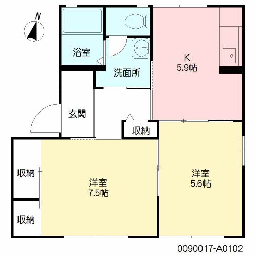 ヴィレッジS・S A棟 ** A0102号-16