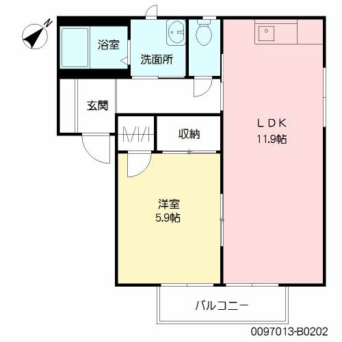 ミレニアミティ上津　Ｂ棟　＊＊B0202-2