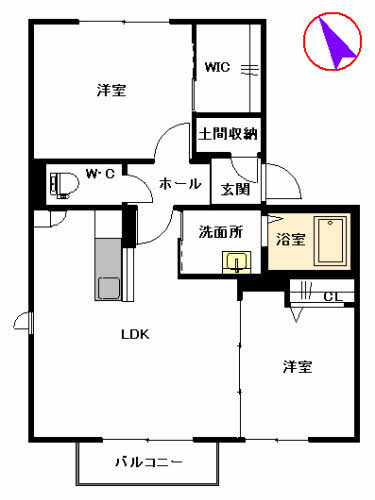 パークサイドヴィラ　Ｂ棟　＊＊ B0202号-4