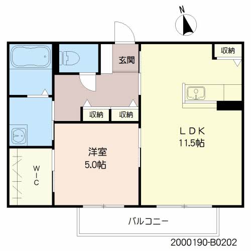 ソレイユ小浜　Ｂ棟　＊＊B0202-2