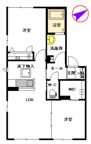 シャーメゾン・ヴィブレ２番館　Ａ棟　＊＊A0102-2