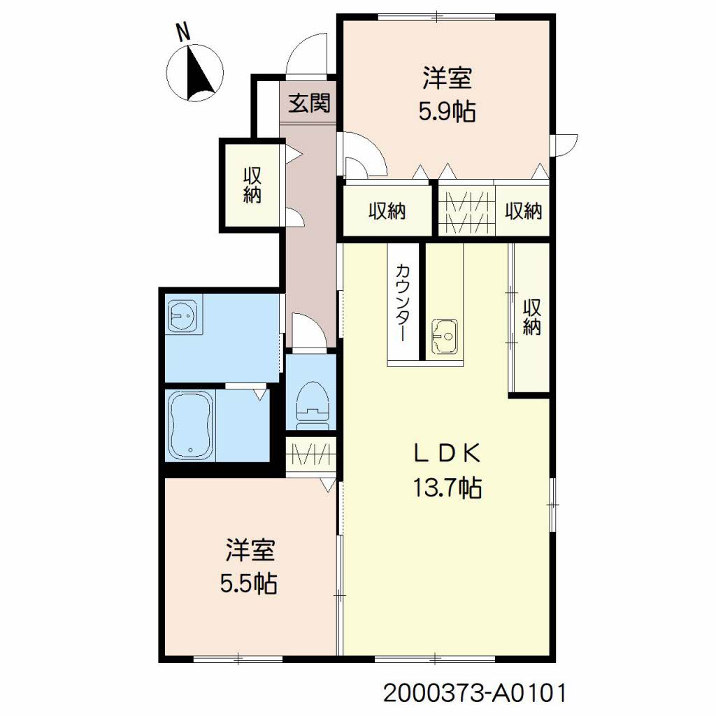 松濤 A棟 ** A0101号-2