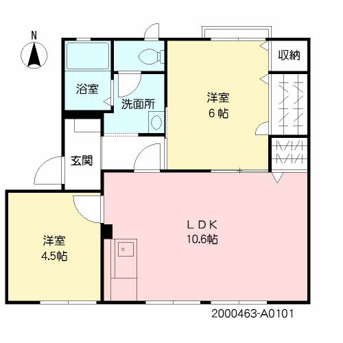 ウイズＮ　Ａ棟A0101-2