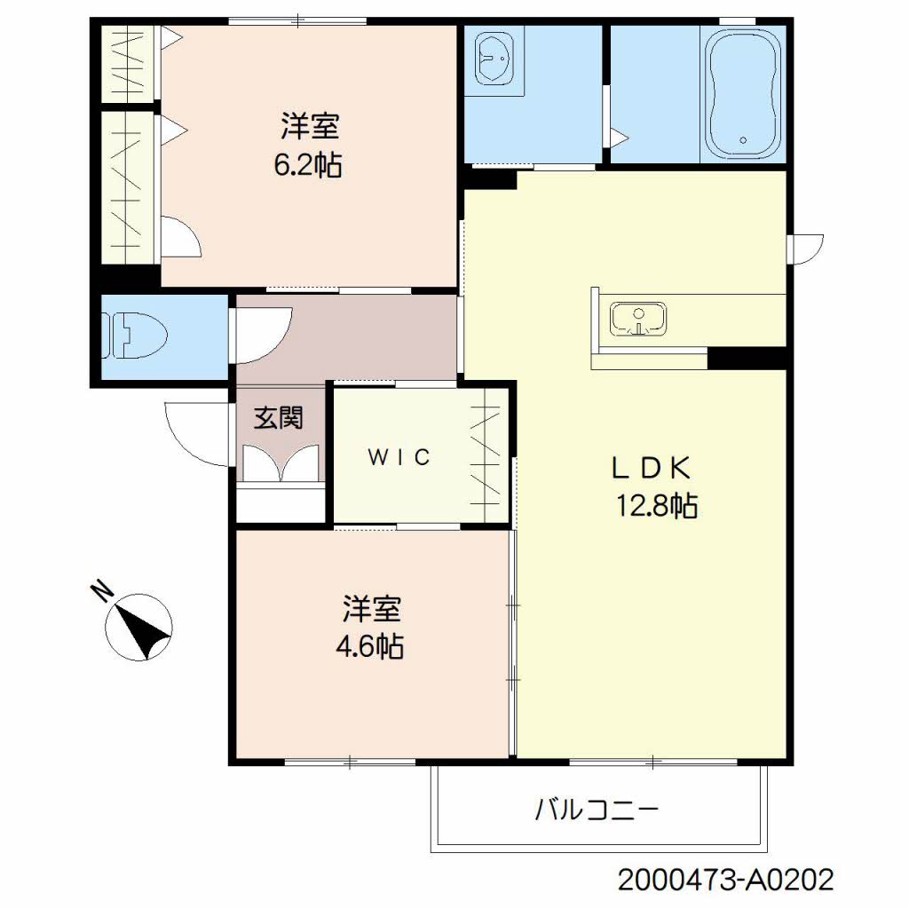 シャーメゾン谷町　Ａ棟　＊＊ A0202号-2
