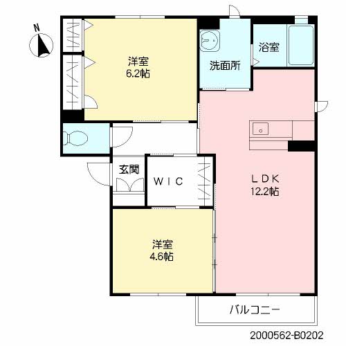 シャーメゾン西泉　Ｂ棟　＊＊ B0202号-16