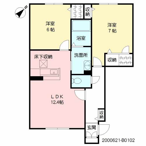 パストラル久留米　Ｂ棟　＊＊B0102-2